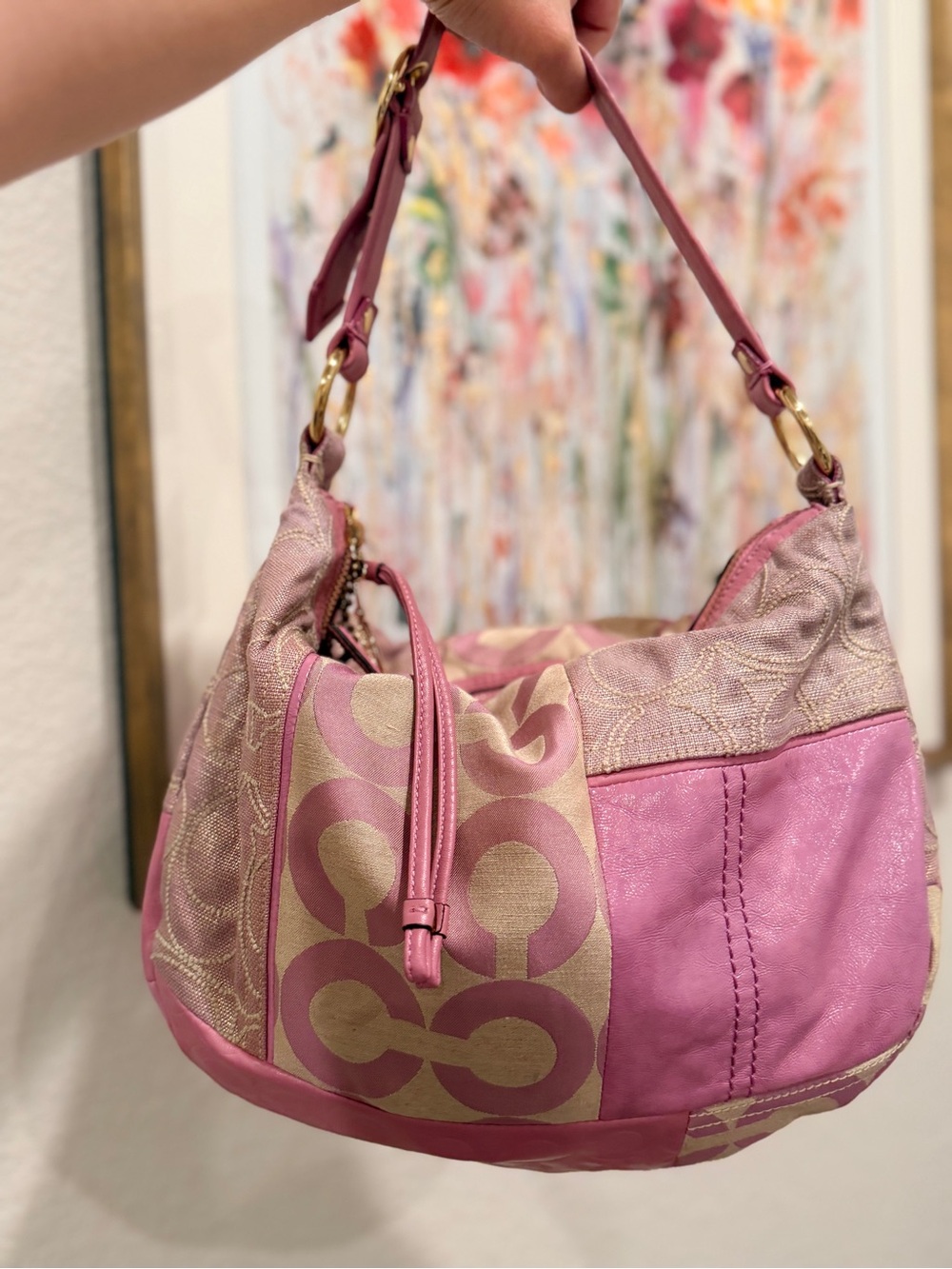 Coach Ali Signature C Patchwork Hobo
